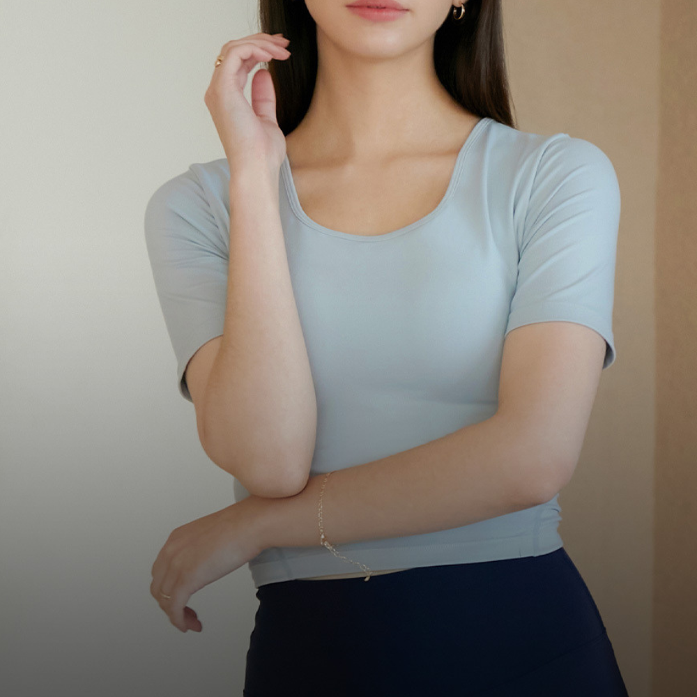 Sculpt decolletage top 2618