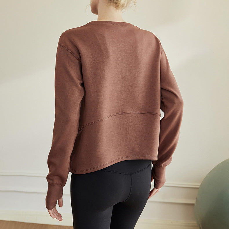 A-line silhouette basic sweatshirt 2854