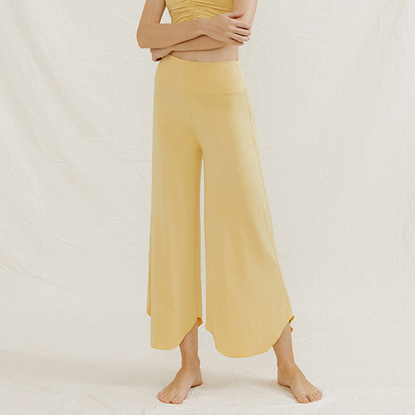 ラウンドヘムヨガワイドパンツ 3356