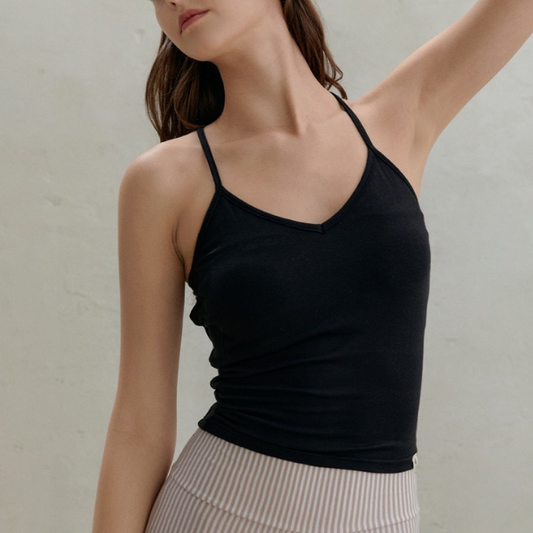 トラペーズバックオープンヨガブラトップ 3345