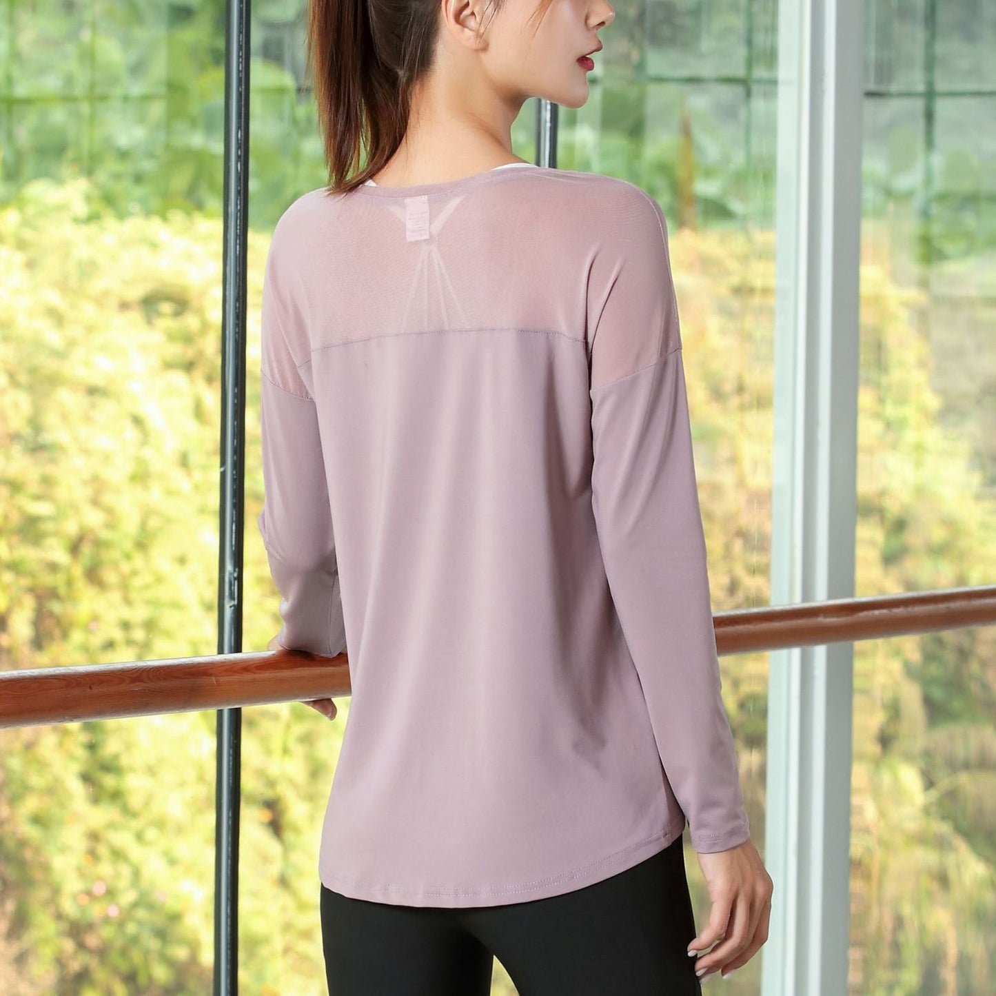 Sheer shoulder cut and sew 2933