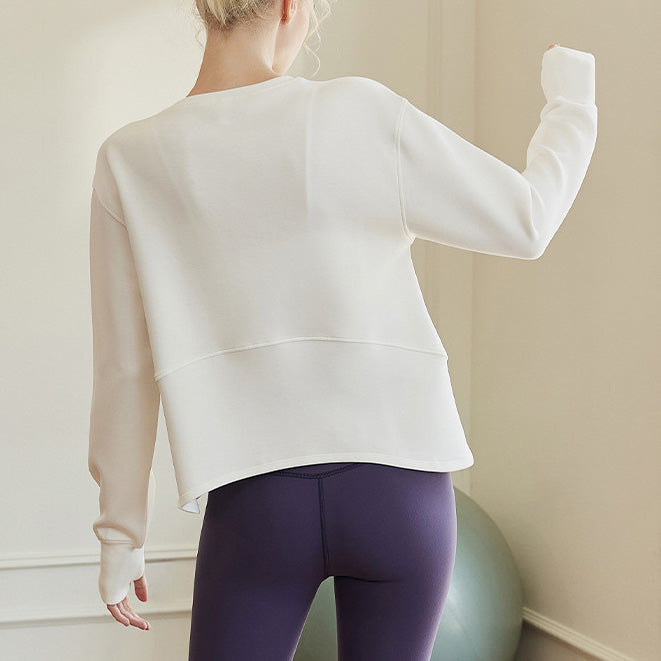 A-line silhouette basic sweatshirt 2854