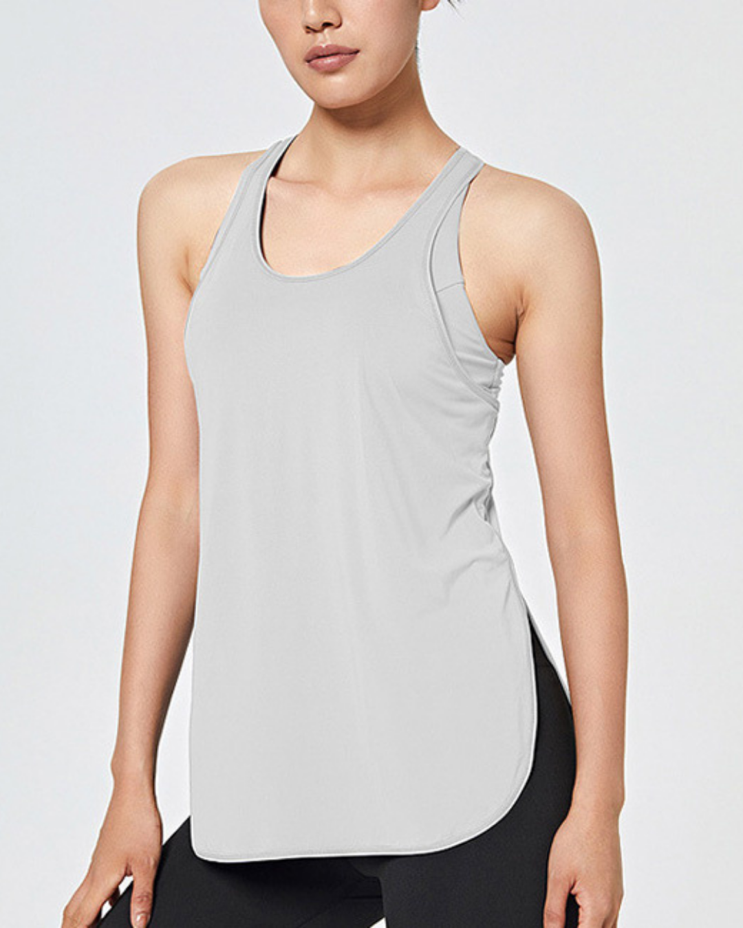 レーサーバック ブラトップ パッド付き　美脚 ロング丈 フレアレギンス レーサーバック ブラトップ パッド付き 美脚 ロング丈 フレアレギンス