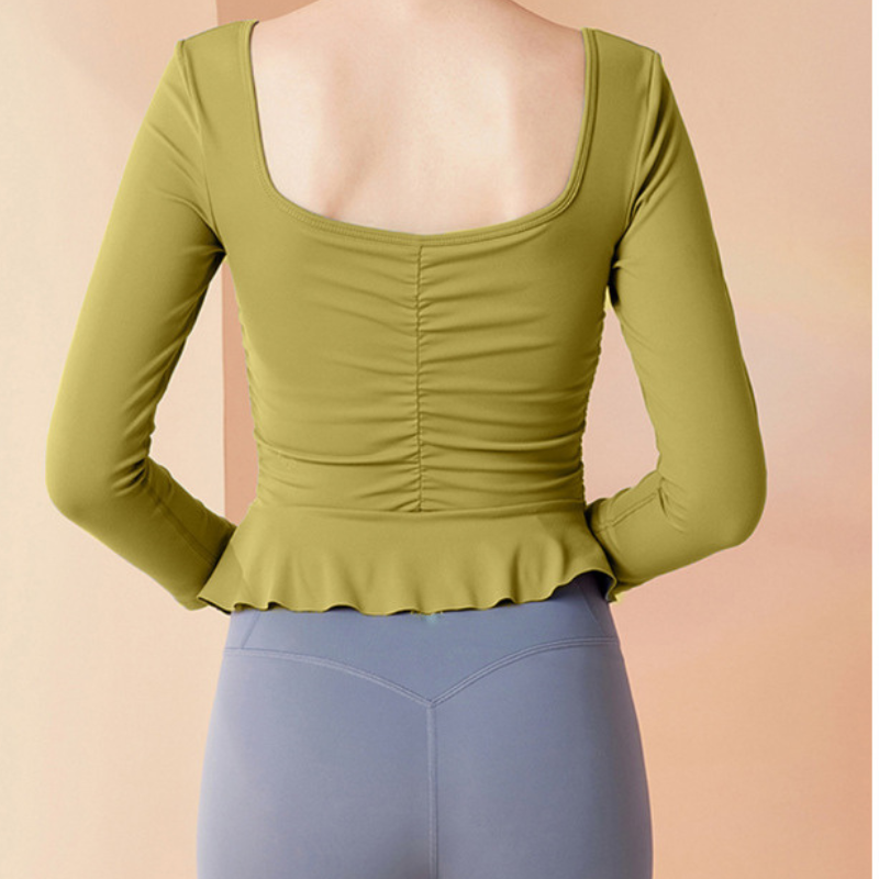 Gathered Element Yoga Long Sleeve 2707
