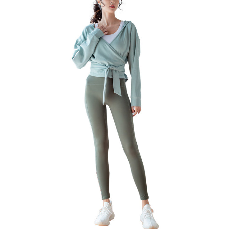 ペールカラーカシュクールパーカー 2924