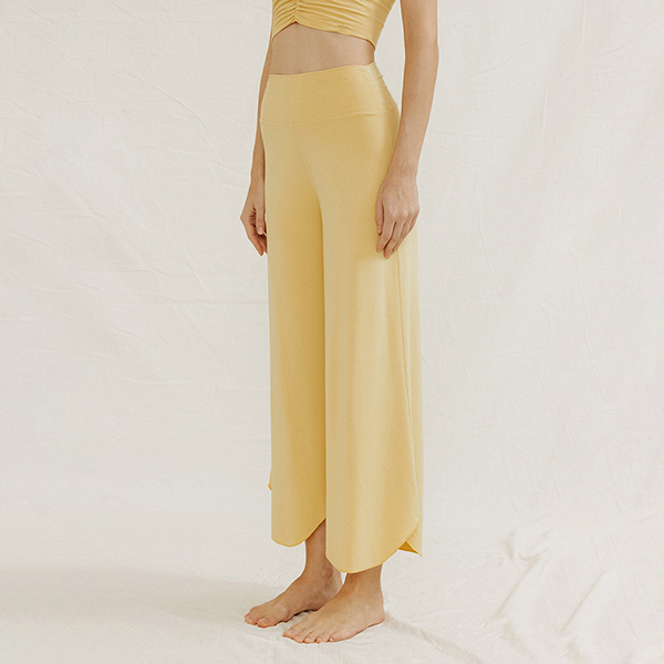 ラウンドヘムヨガワイドパンツ 3356