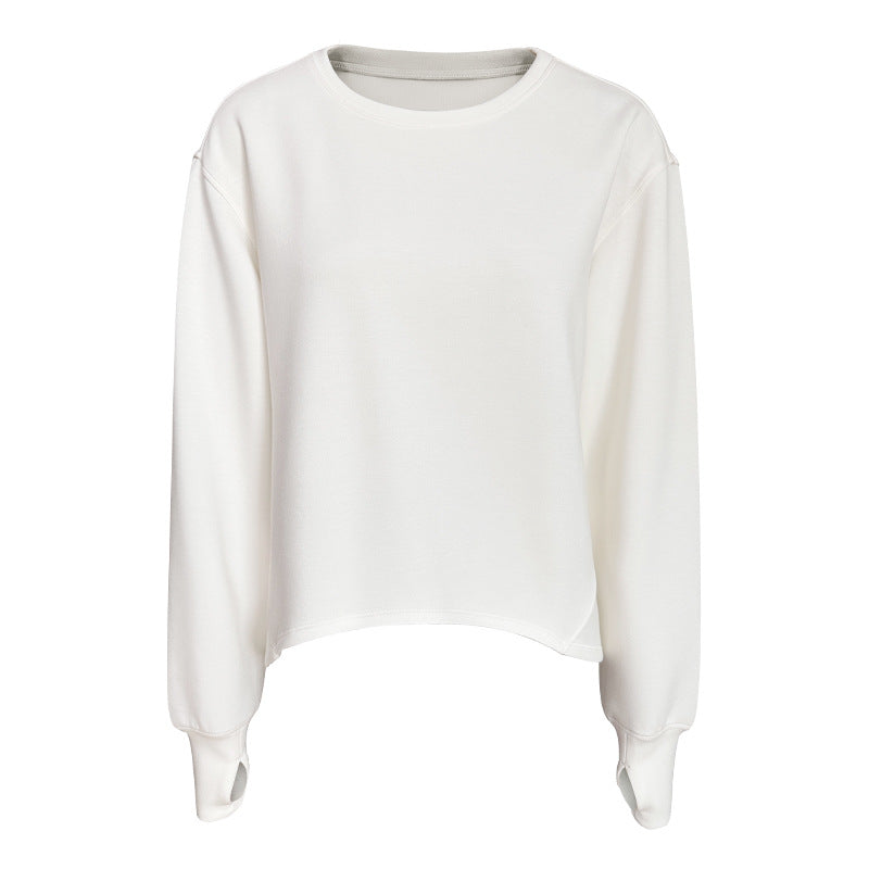 A-line silhouette basic sweatshirt 2854