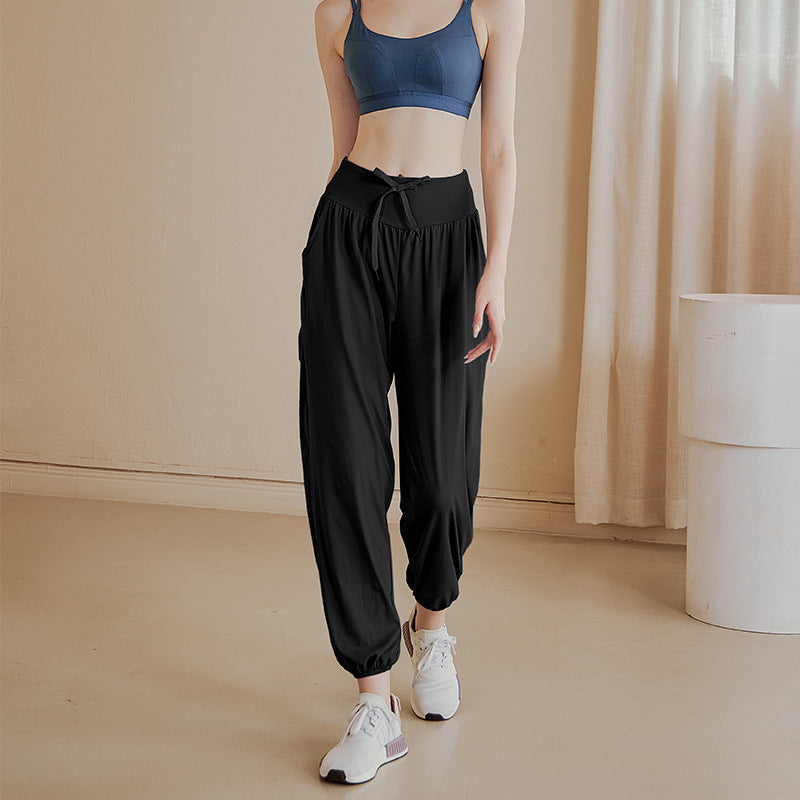 ウエストドロスト裾ゴムドレープパンツ 2955