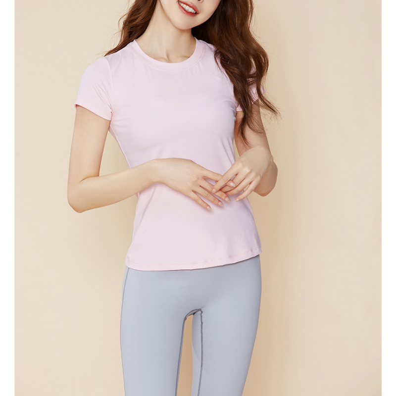 スリムフィットヨガベースTシャツ 2754
