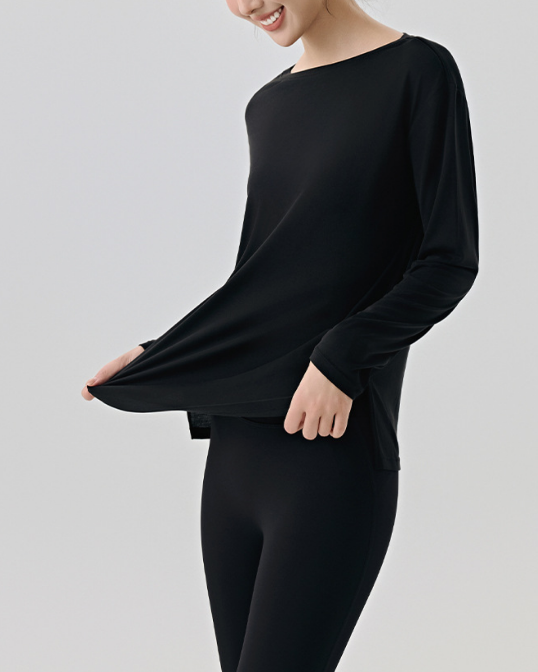 ヴォワールボートネックロングカットソー 3905