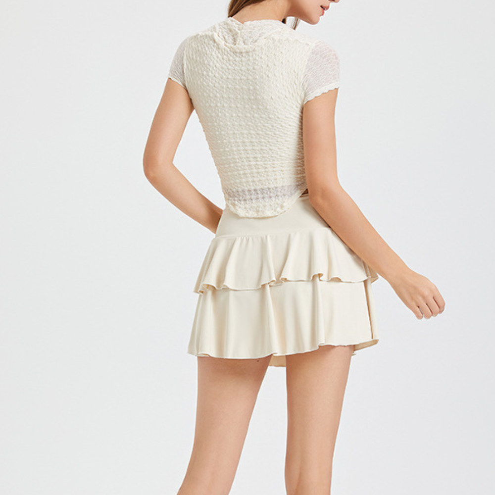 sheer light knit top 2636