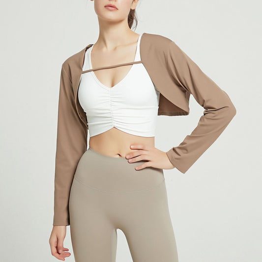 Natural color bolero cover up 2931