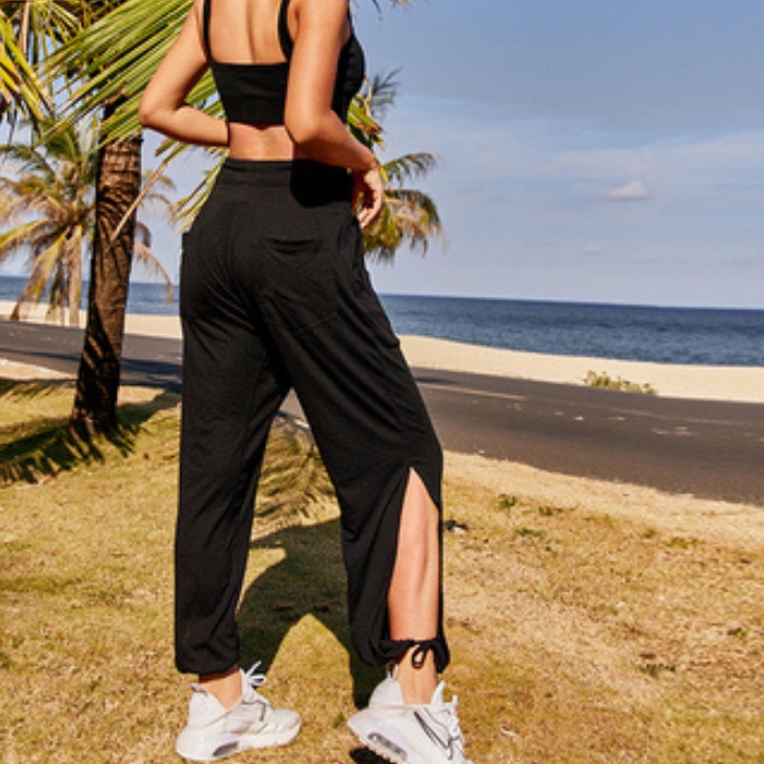 Resort cutout rib pants 2737