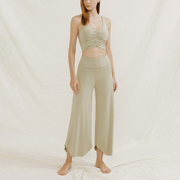 ラウンドヘムヨガワイドパンツ 3356