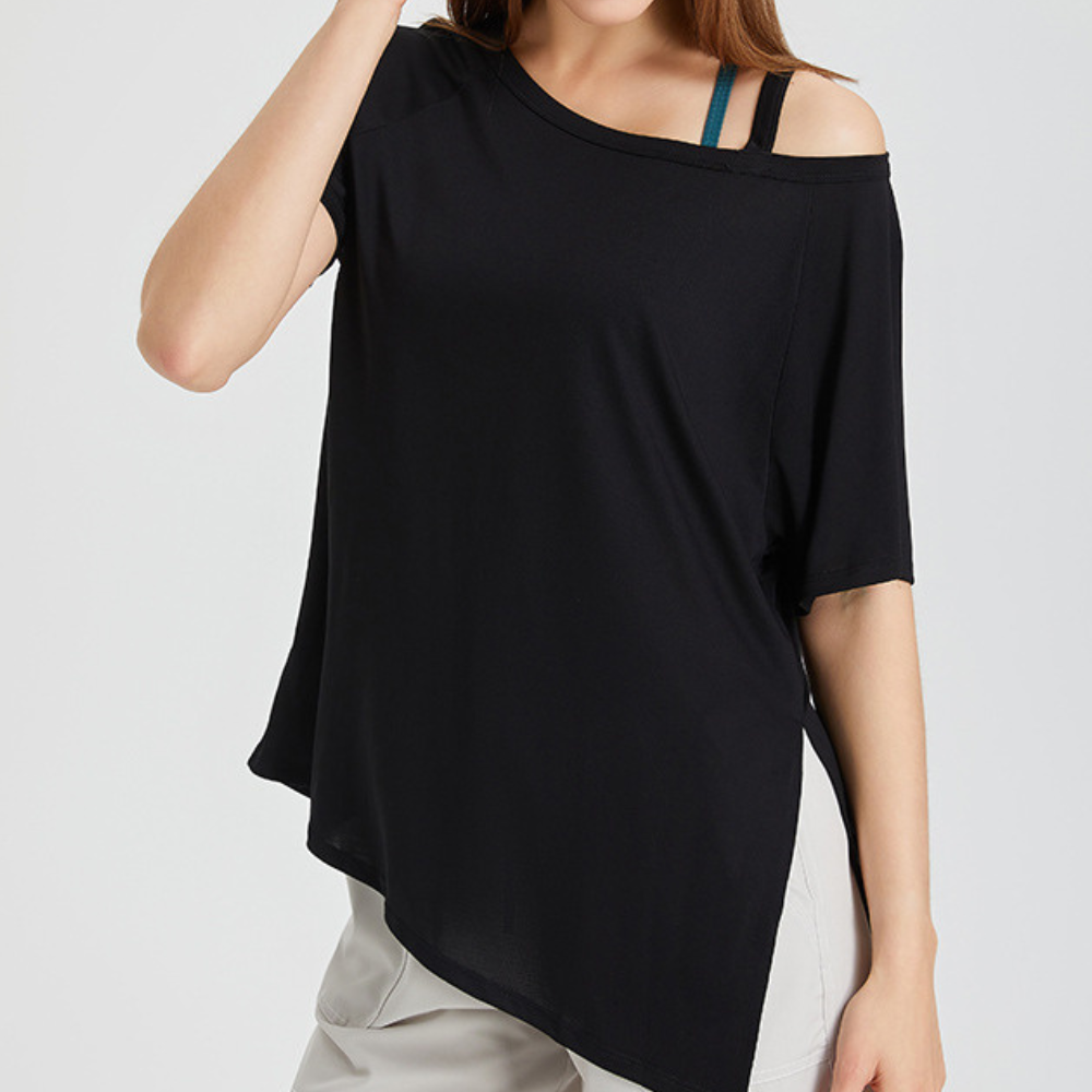 ワンショルダーヘムスリットT 2634