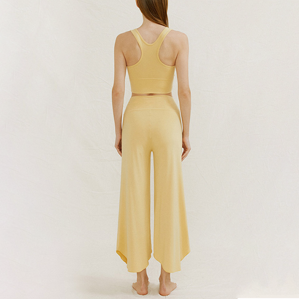 ラウンドヘムヨガワイドパンツ 3356