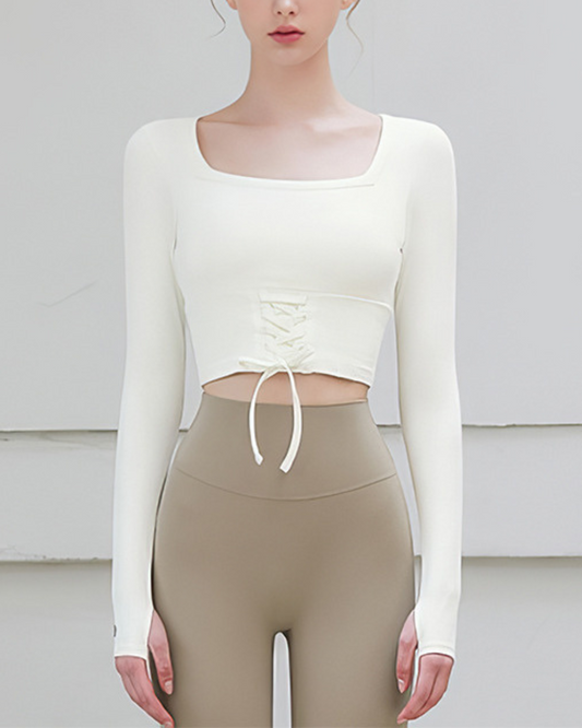 フロントドロストヨガトップス 3538