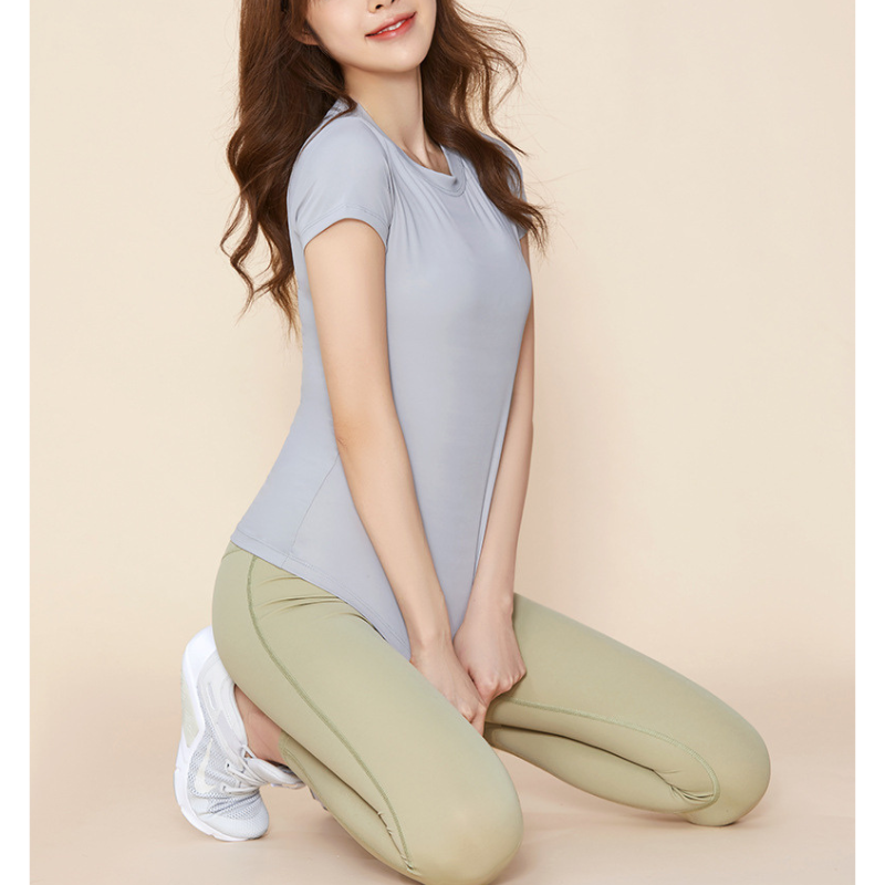 スリムフィットヨガベースTシャツ 2754