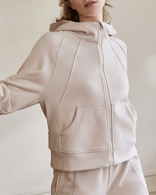 サムホールラグランスリーブスウェットパーカー 3941