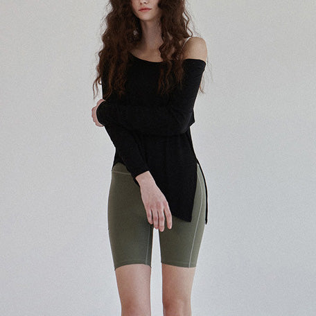 プリュネルヨガカットソー 3035