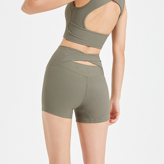 Back cross short leggings 2637