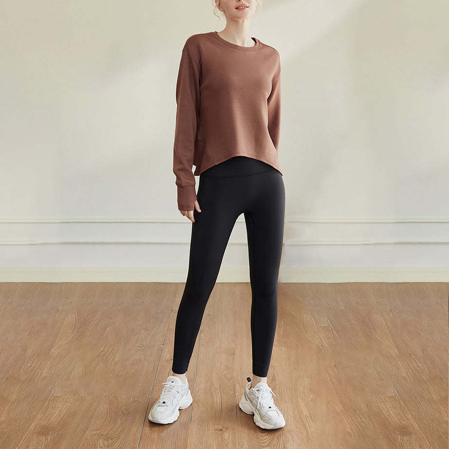 A-line silhouette basic sweatshirt 2854