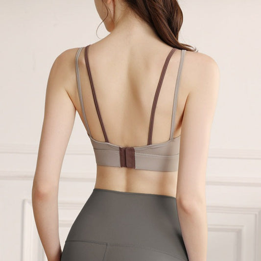 バイカラーダブルストラップブラトップ 3327