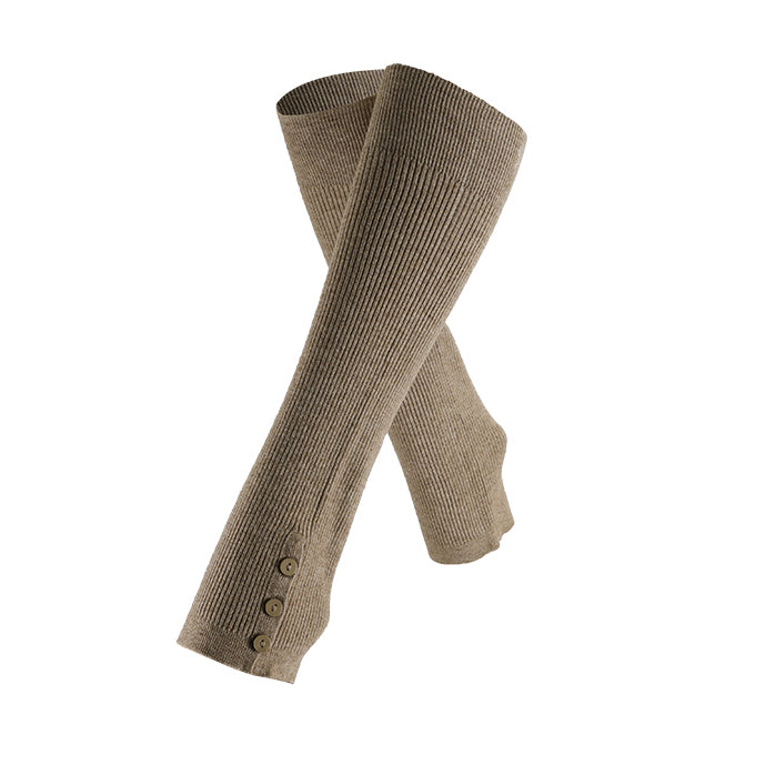 Side button yoga leg warmers 3098