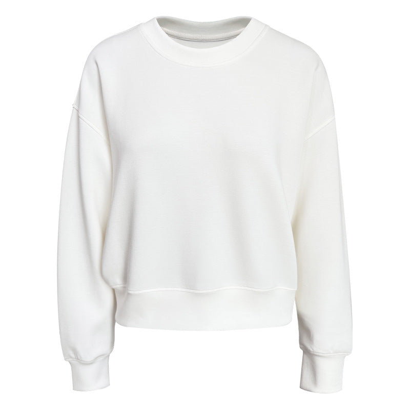 Drop shoulder sweat crew neck shirt 2864
