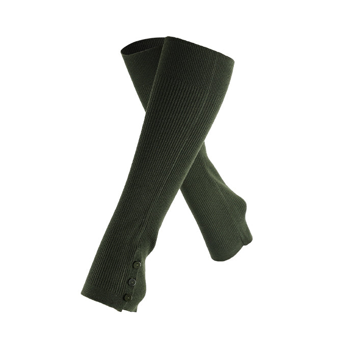 Side button yoga leg warmers 3098