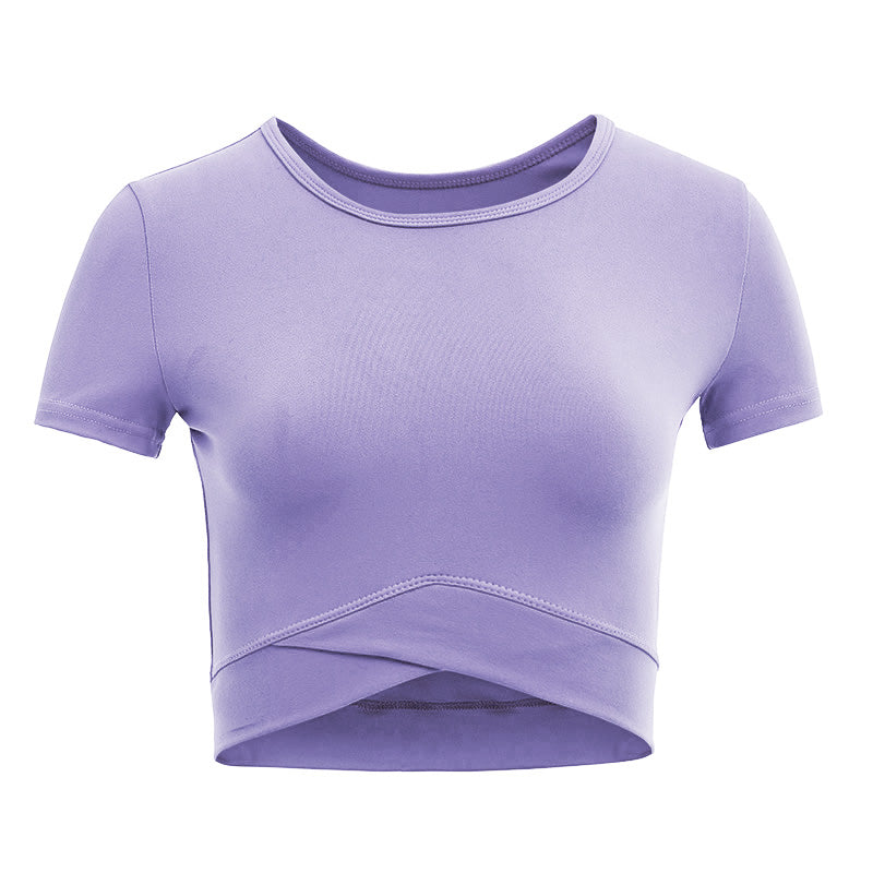 ウエストクロスクロップドヨガT 3171