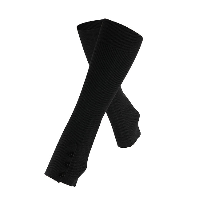 Side button yoga leg warmers 3098
