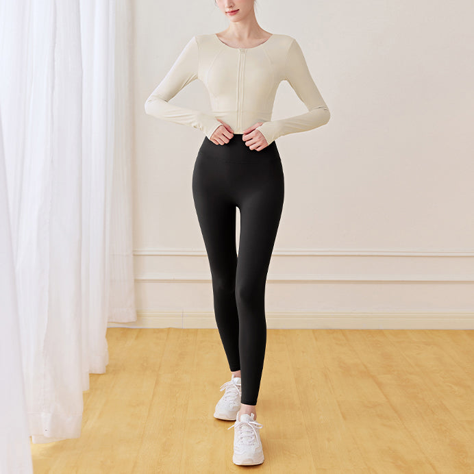 Chouette front zip yoga top 3124