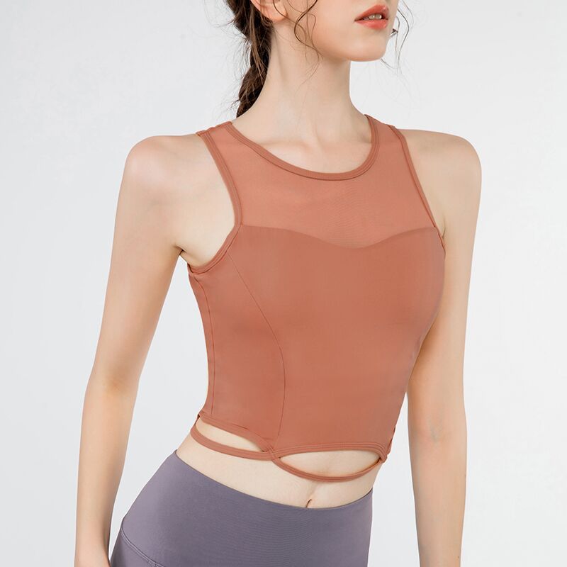 Decolletage sheer cutout top 2727