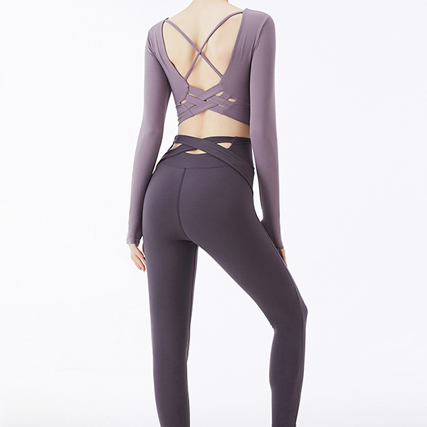 Back web cross yoga top 2310