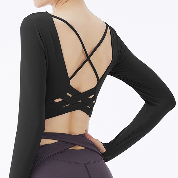 Back web cross yoga top 2310