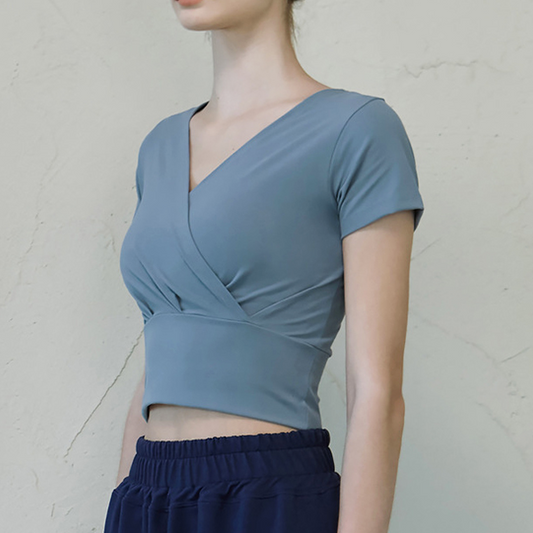 Cachecoeur yoga half sleeve top 2340