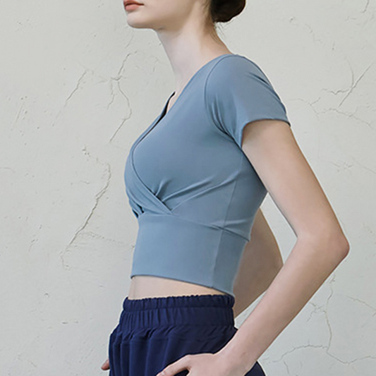 Cachecoeur yoga half sleeve top 2340