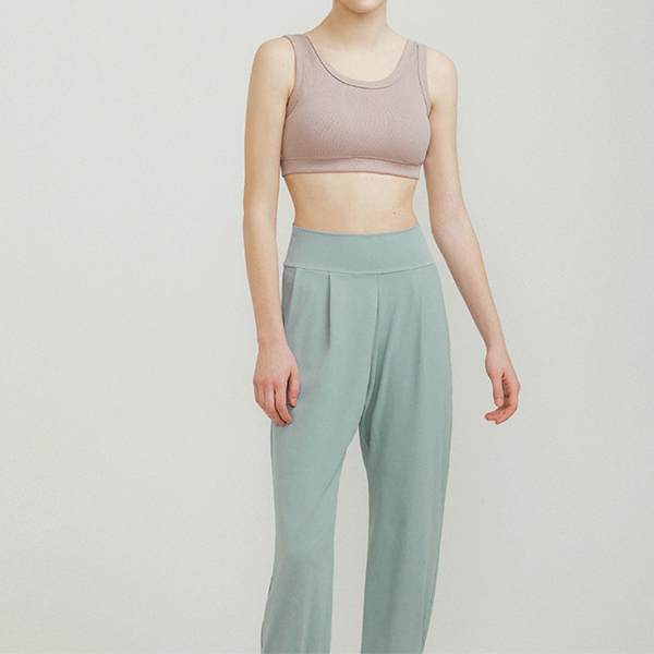 Ribbed cropped bra tank 2341