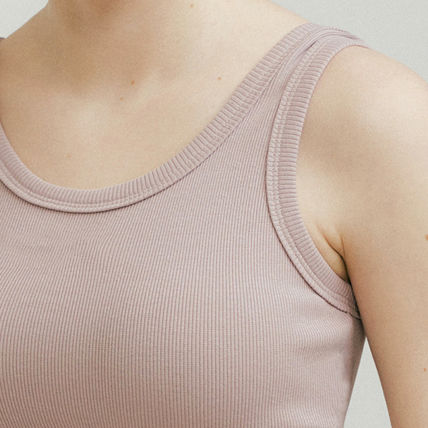Ribbed cropped bra tank 2341