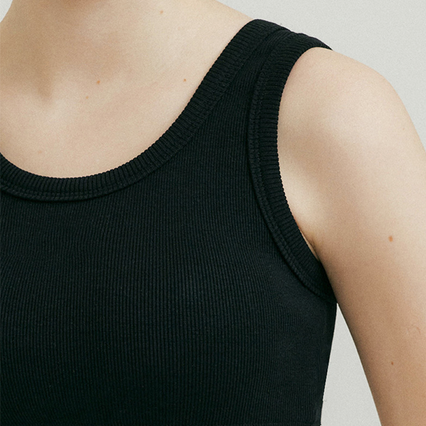 Ribbed cropped bra tank 2341