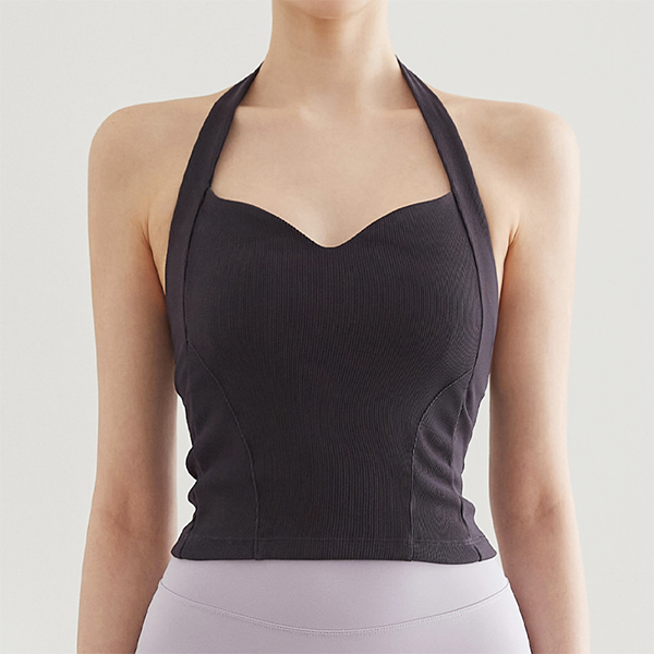 halter neck yoga top 2343