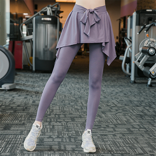 Ribbon flare skirt leggings 2377