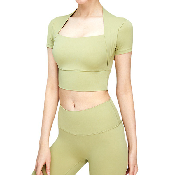 Trapeze neck yoga top 2383
