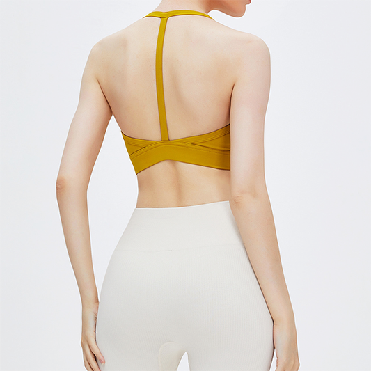 T-strap yoga bra top 2386