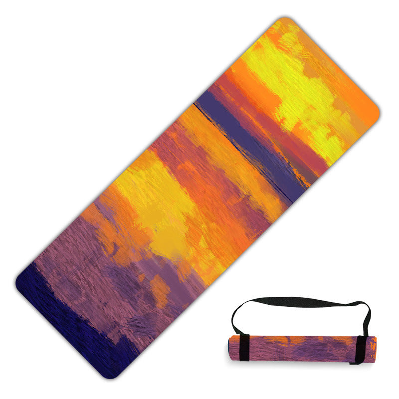 スエードヨガマット 4mm 1.3kg 茜 2207