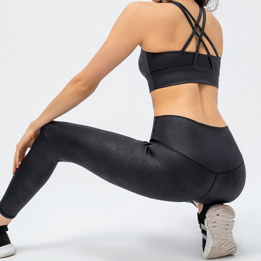 Vegan leather yoga setup 2183