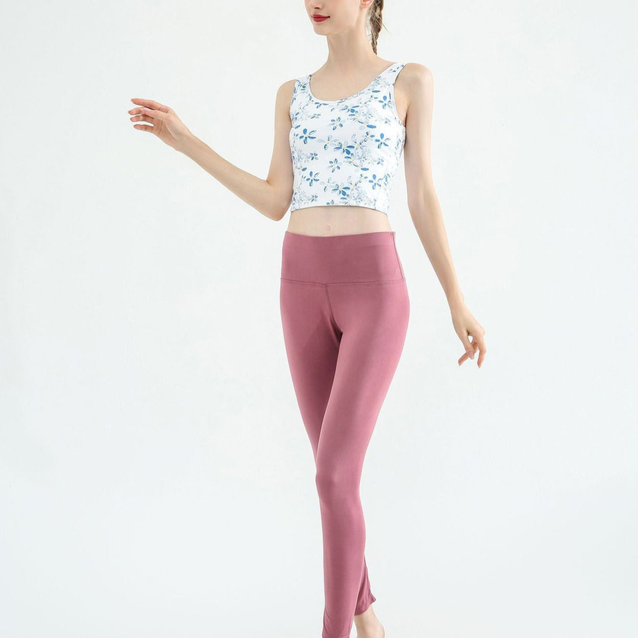 French botanical yoga camisole 2360