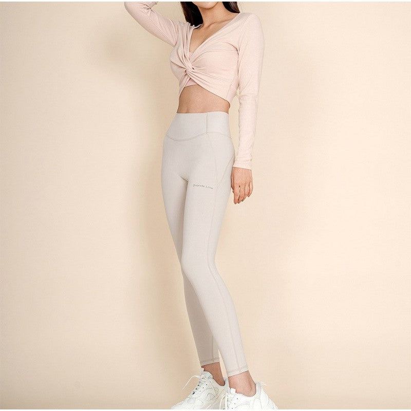 Front twist yoga top 2257