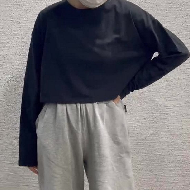 Drop shoulder relaxed long sleeve 2217
